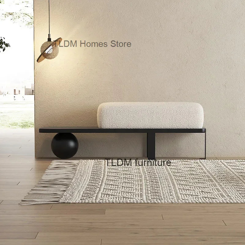 Nordic poufs in flannel creative design luxury for interior