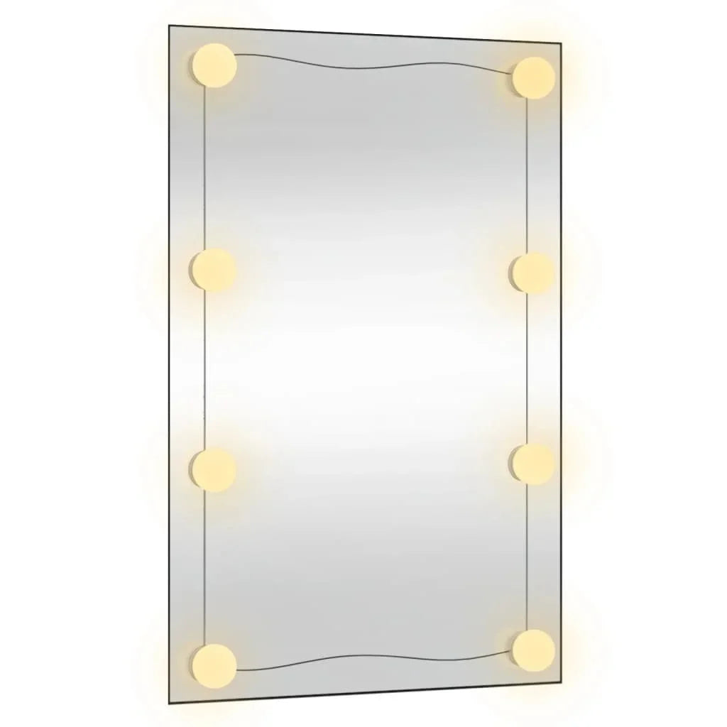 40x60 cm rectangular glass wall mirror with LED lights, home decoration wall Decker living room decoration - view 4