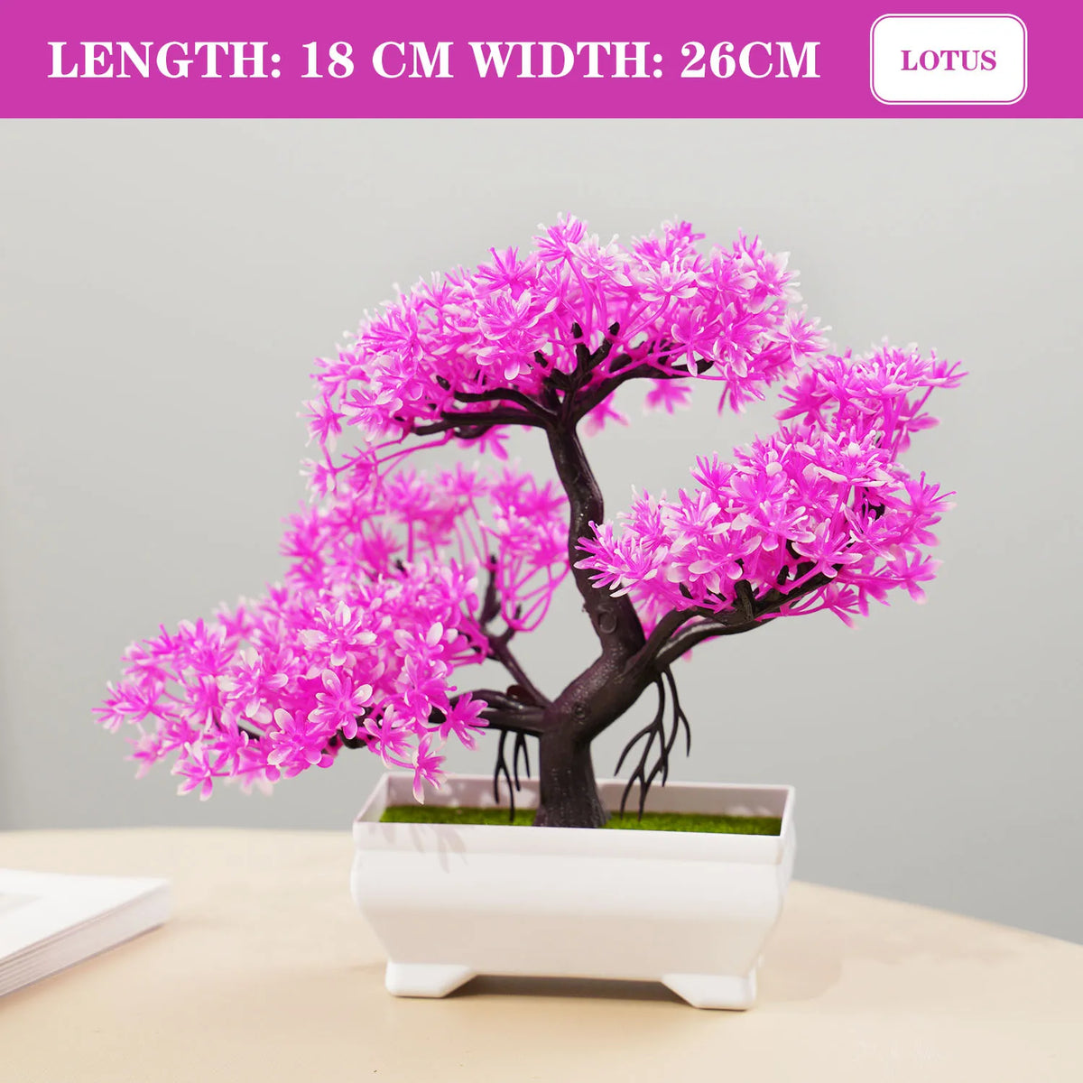 Artificial plants bonsai small tree interior and exterior decoration - PJ28-05 / With Pot