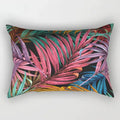 Tropical Flower Lumbar Pillow Cover, 30 x 50 cm, Design 1