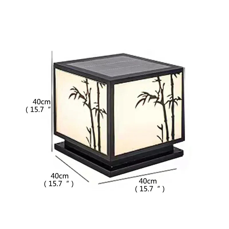 Dorian Vintage Square Waterproof Outdoor Floor Lamp - Sloar  L40cm