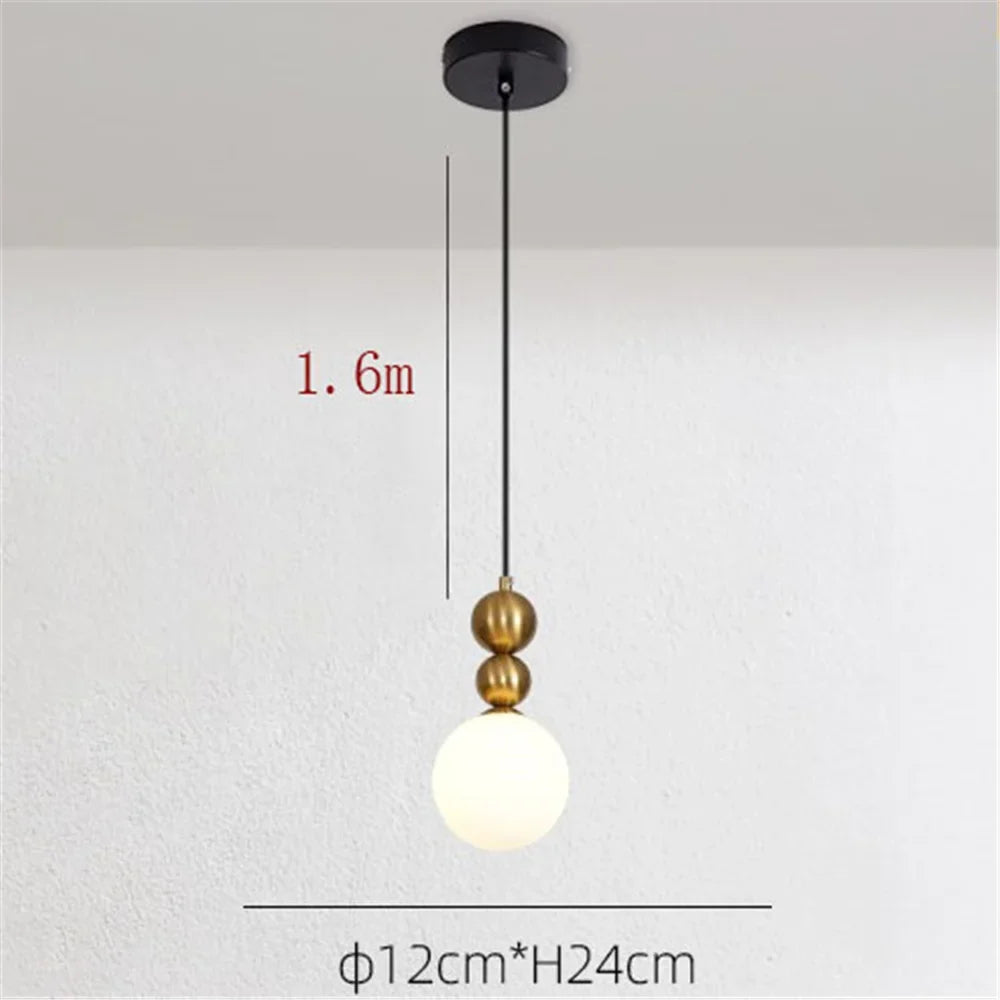 Creative glass pendant light for coffee bar restaurant - A2