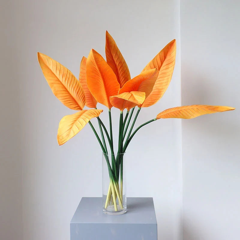 Tropical floral arrangement with birds and decorative bananas wedding - view 4