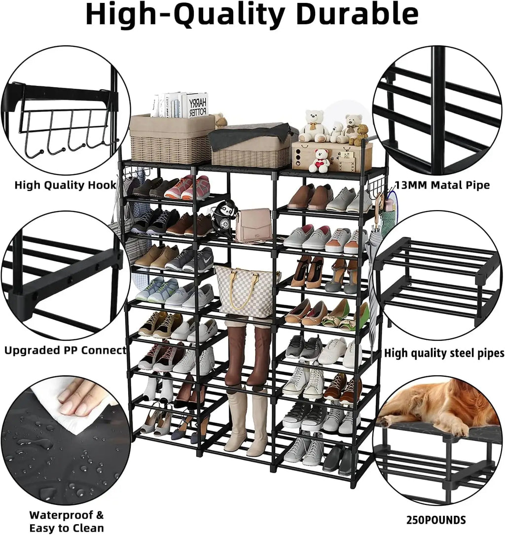 Zapatero de 9+5+9 Niveles, Organizador para Zapatos y Juguetes, para 50 a 55 Pares - view 4