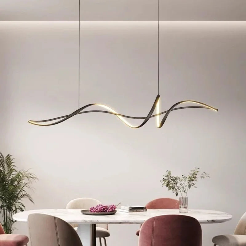 2024 Modern Home Decoration Circular LED Lights, Living Room Chandeliers, Dining Room Chandelier, Indoor Lighting - view 5