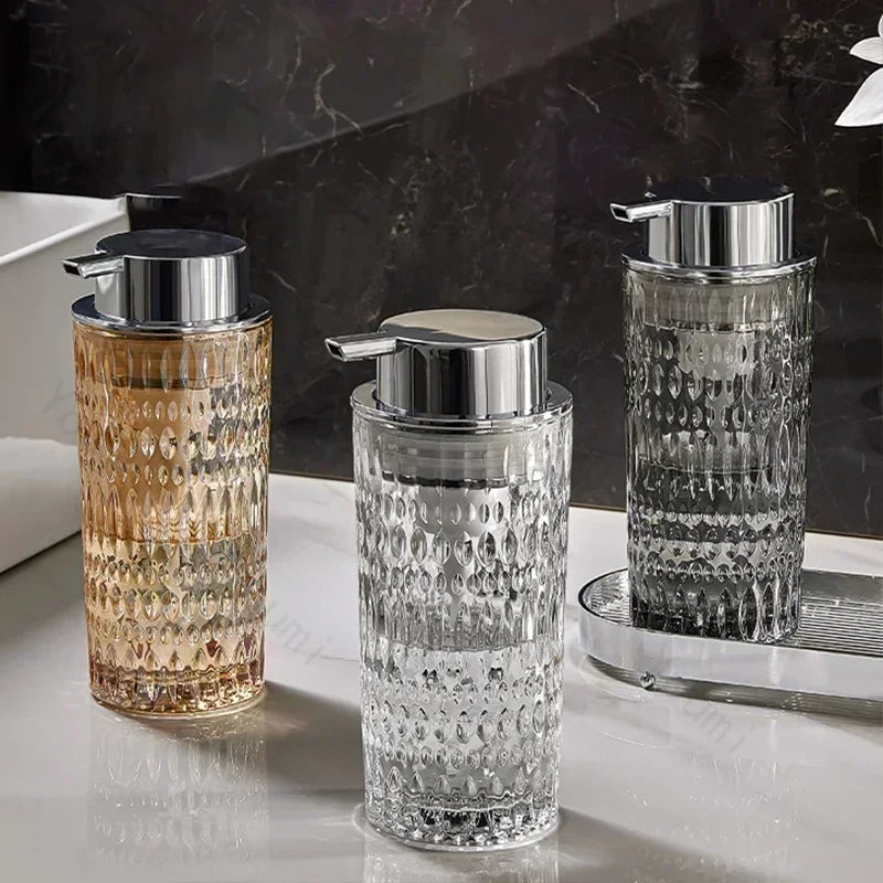 Glass soap bottle for elegant and practical bathroom - view 3