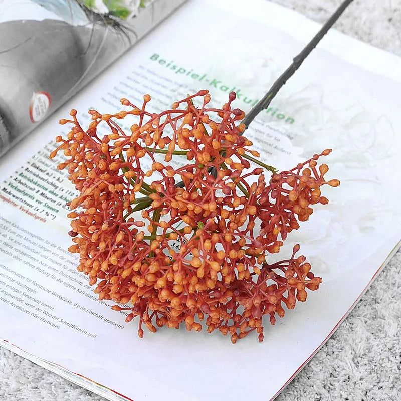 Retro raspberry artificial plants for DIY home decoration - view 3