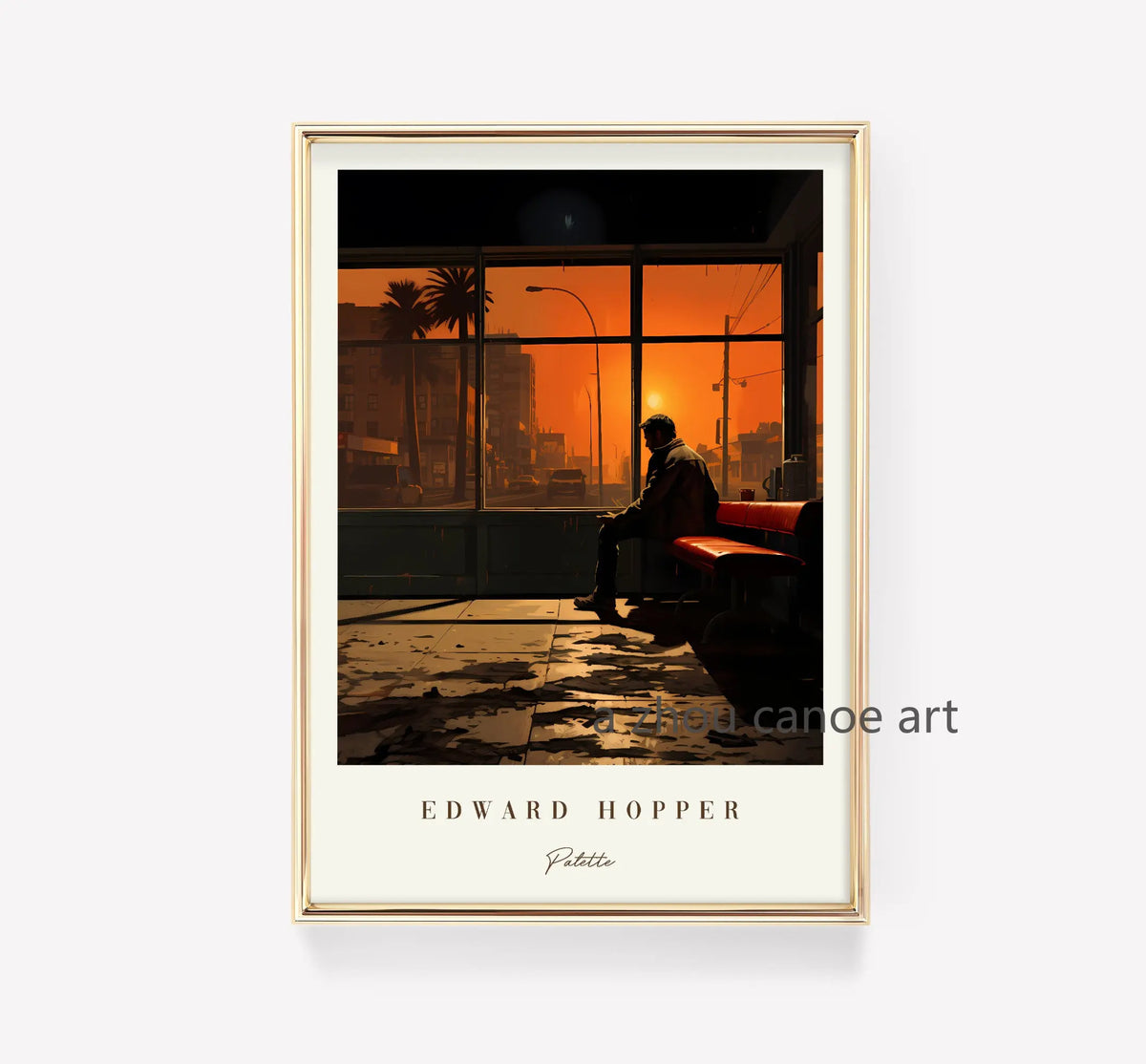 Edward Hopper-Inspired Museum-Quality Poster, Design 15 - 60X80cm No Frame / 15