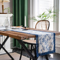 Table runner blue marine lace porcelain country - 30x50cm