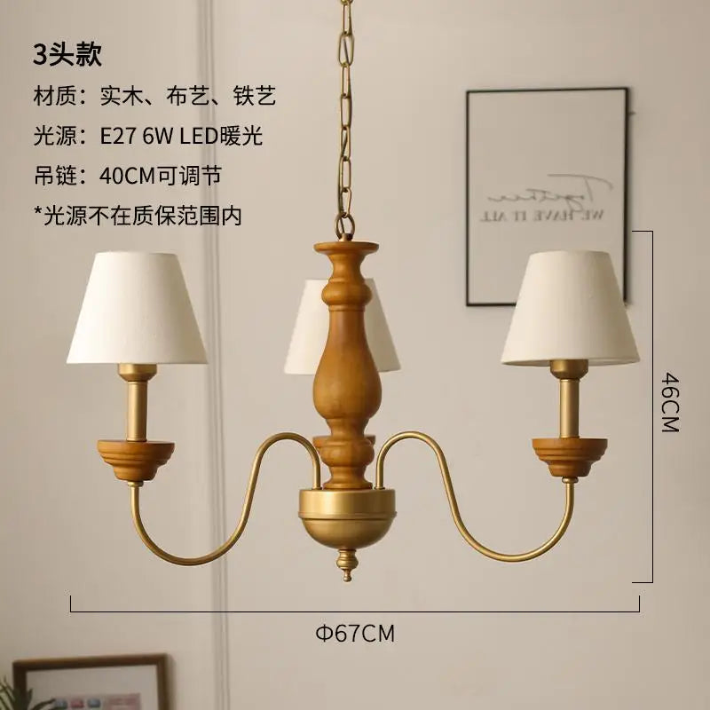 Hanging chandelier of iron for interior and exterior - 3 lights