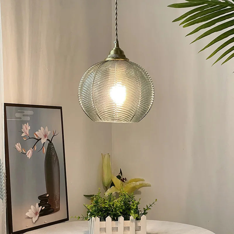 Modern led glass pendant light for contemporary interior - view 3