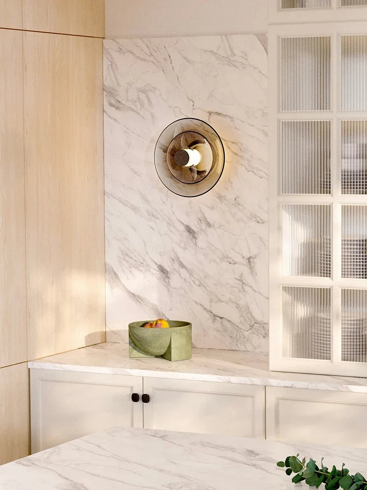 LED glass wall sconce design minimalist creative - view 2