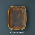 Genuine leather storage tray for various objects - Dark brown