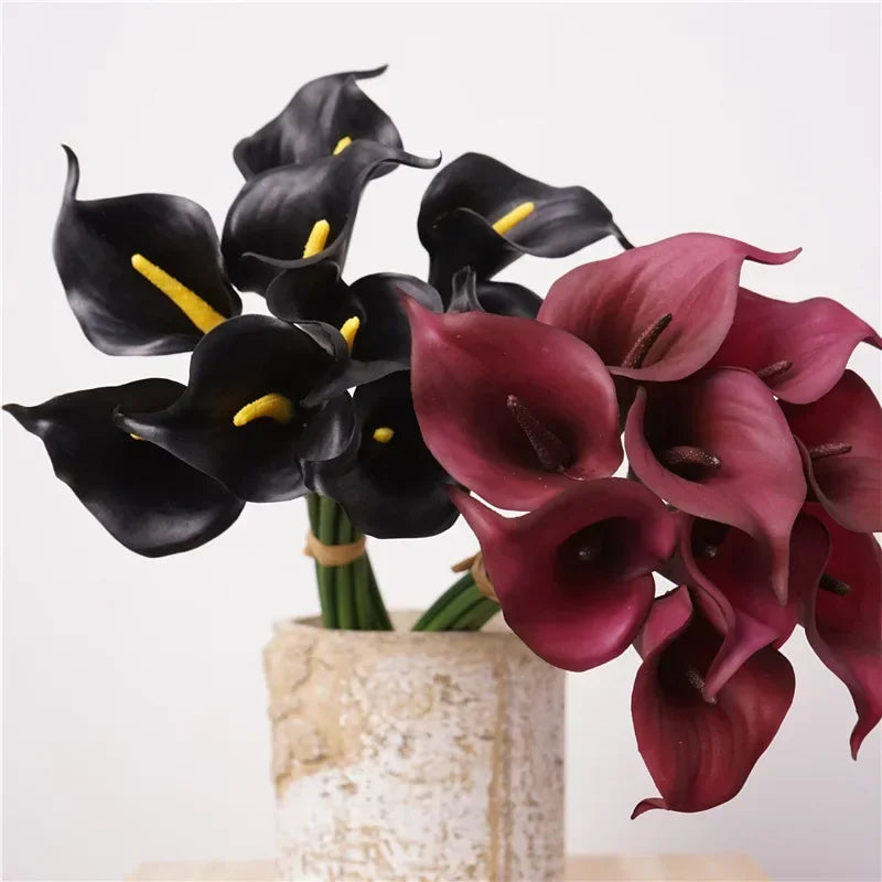 Realistic artificial calla lilies bouquet for interior decoration - view 3
