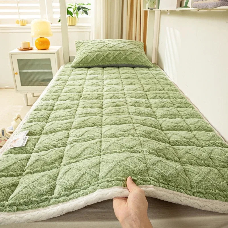 Soft winter velvet overmatelas lamb for students - view 3