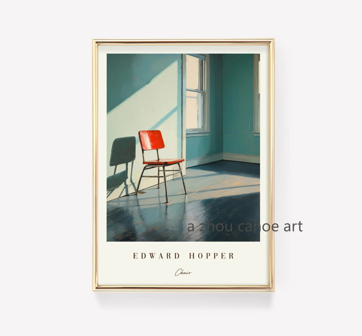 Edward Hopper Mid-Century Style Modern Wall Decor Poster - 60X80cm No Frame / 18