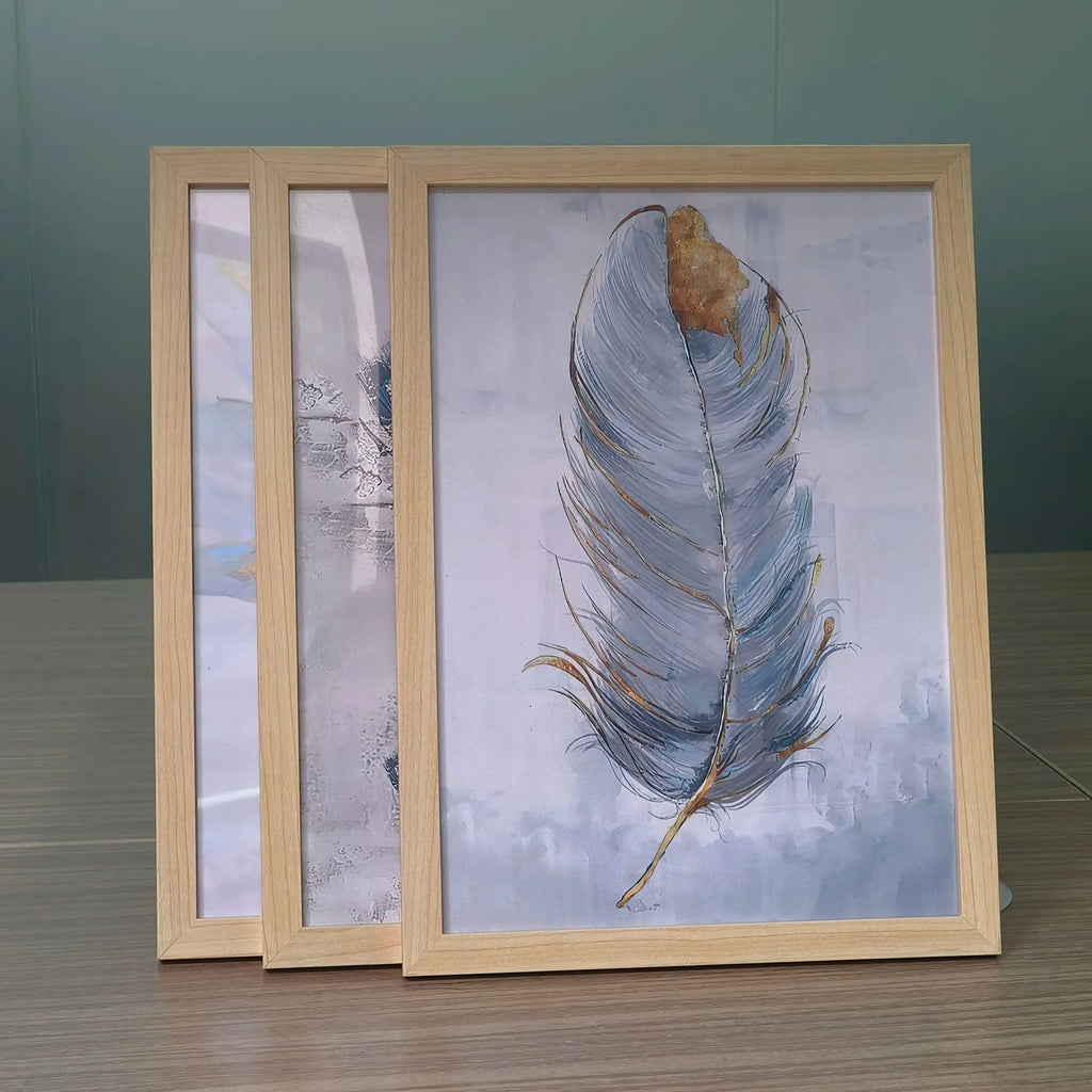 Set of 3 wall photo frames for interior artistic decoration - view 8