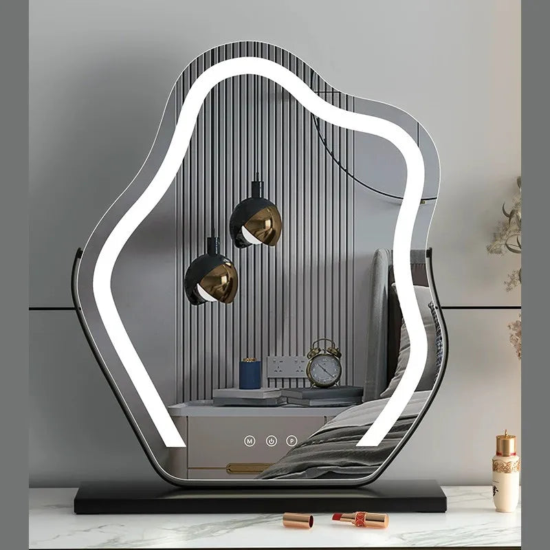 Vanity Mirror with Lights, Bathroom Mirror with Dimmable 3 Modes, 360 ° Rotary Touch Screen Control, Suable for Bedroom - view 2