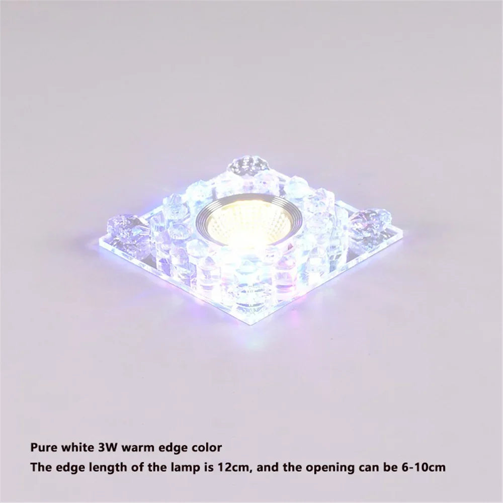 Led square crystal rgb ceiling for varied interior decoration - B