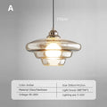 Decorative pendant light in modern Nordic plated glass - One / White Light