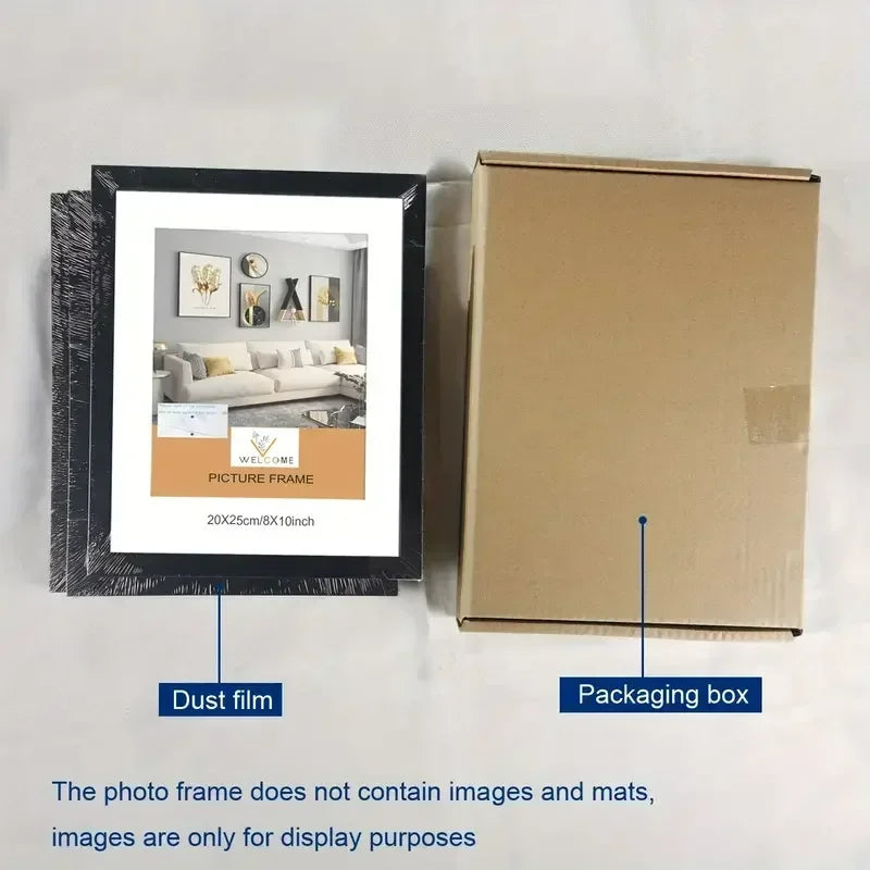 Set of 3 wall photo frames for interior artistic decoration - view 4
