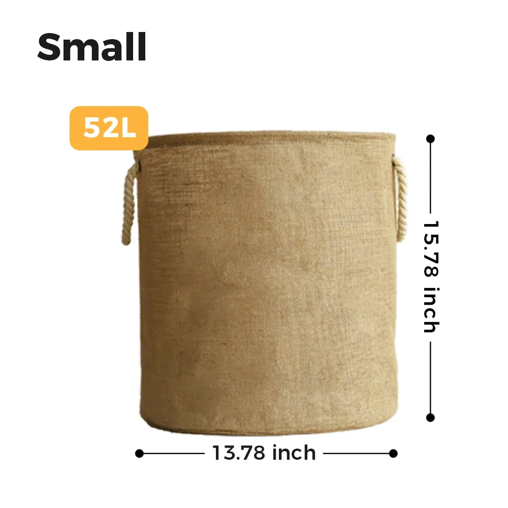 Large Laundry Basket, Waterproof, Freestanding Laundry Hamper, Collapsible Tall Clothes Hamper with Extended Handles for Clothes - Small size