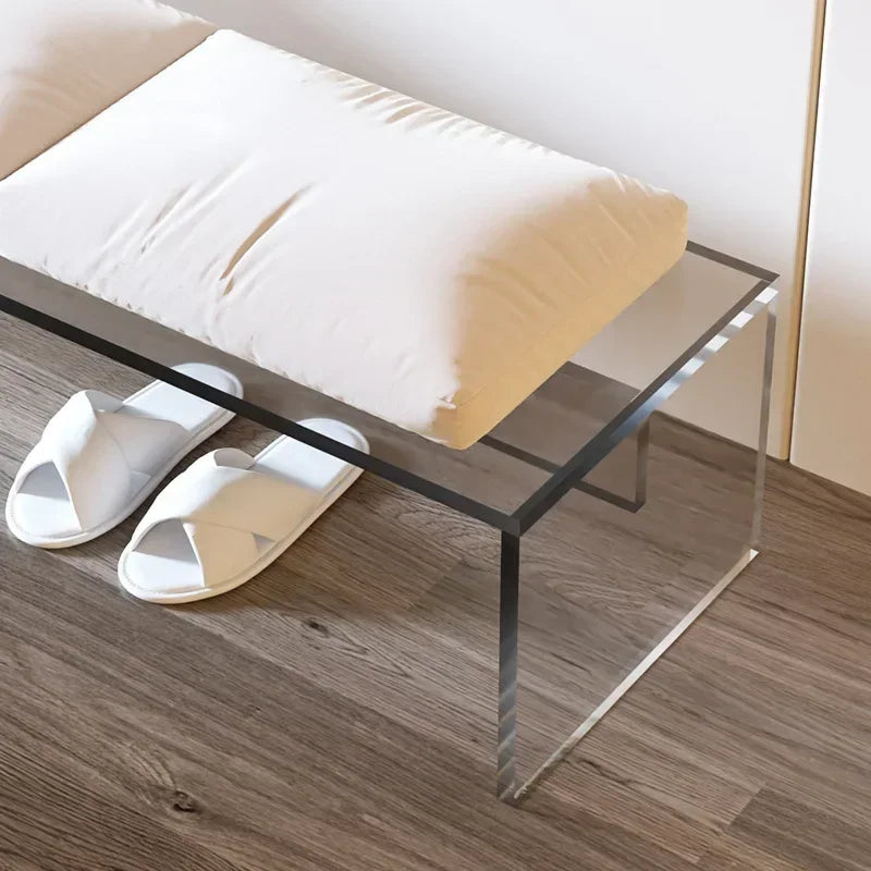 Nordic acrylic stool for minimalist interior decoration - view 4