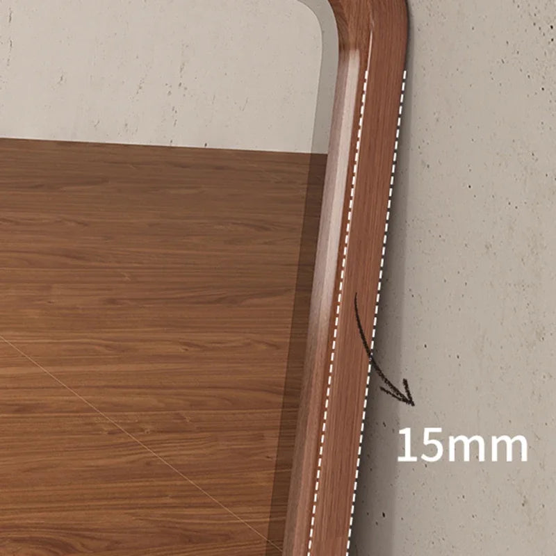 Vintage rectangular wooden mirror for interior decoration - view 5