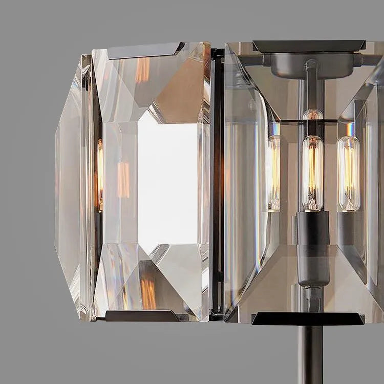 Vintage Crystal Dimmable LED Floor Lamp with Warm Ambient Light - view 4