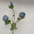 Artificial silk peonies bouquet for wedding decoration - Blue Type B