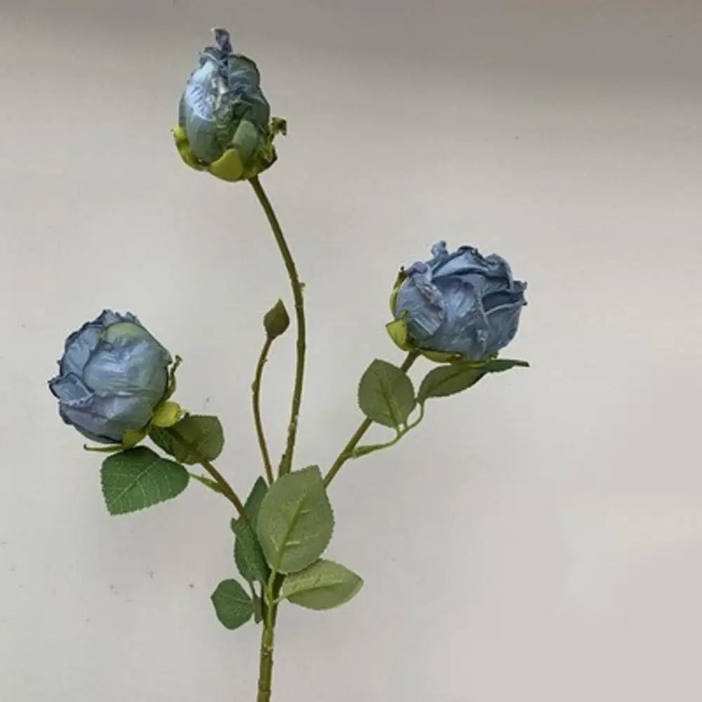 Artificial silk peonies bouquet for wedding decoration - Blue Type B