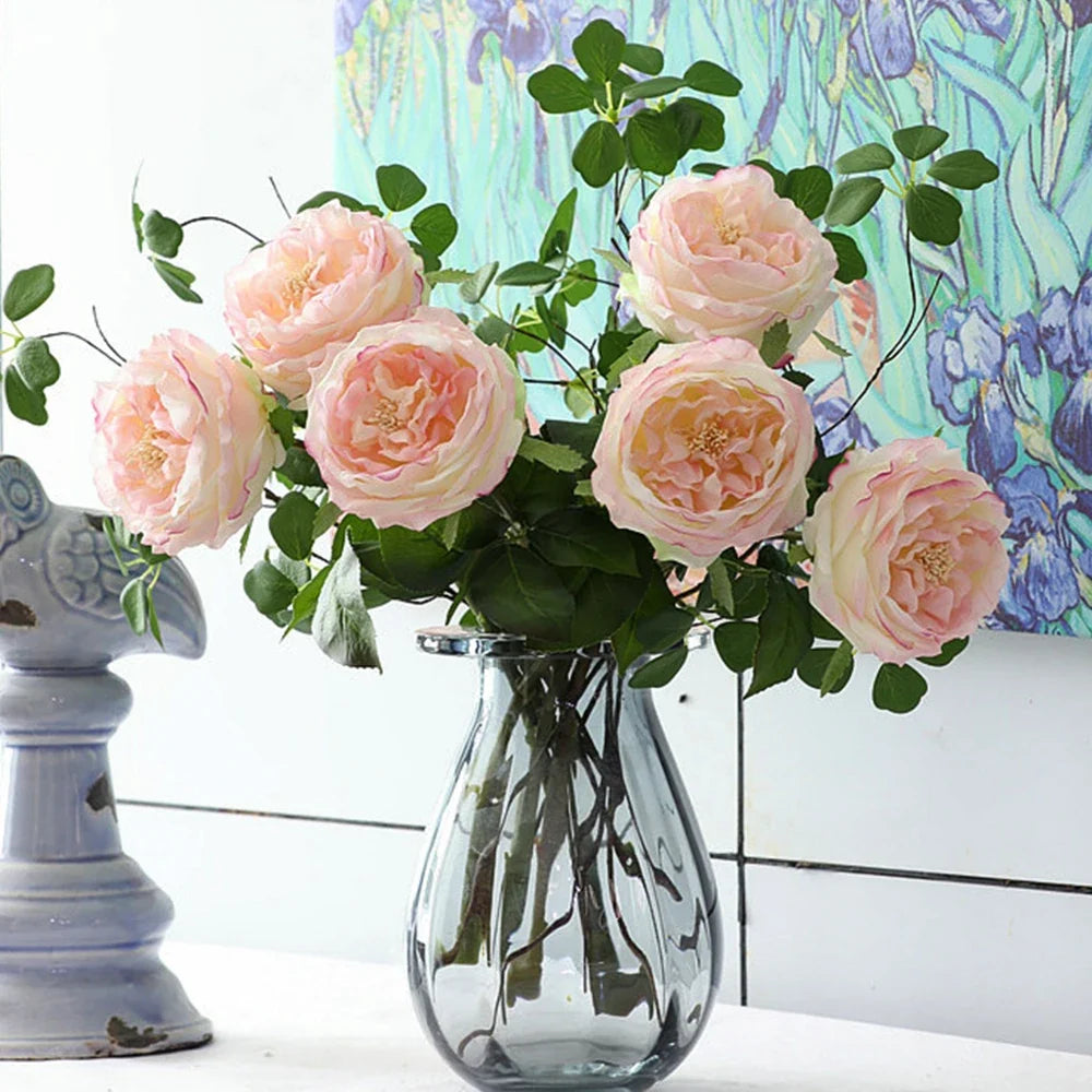 Silk peony flowers for elegant floral decoration