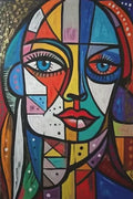 Picasso style abstract cubist painting for wall decoration - PF27598 / 100x150cm No Frame