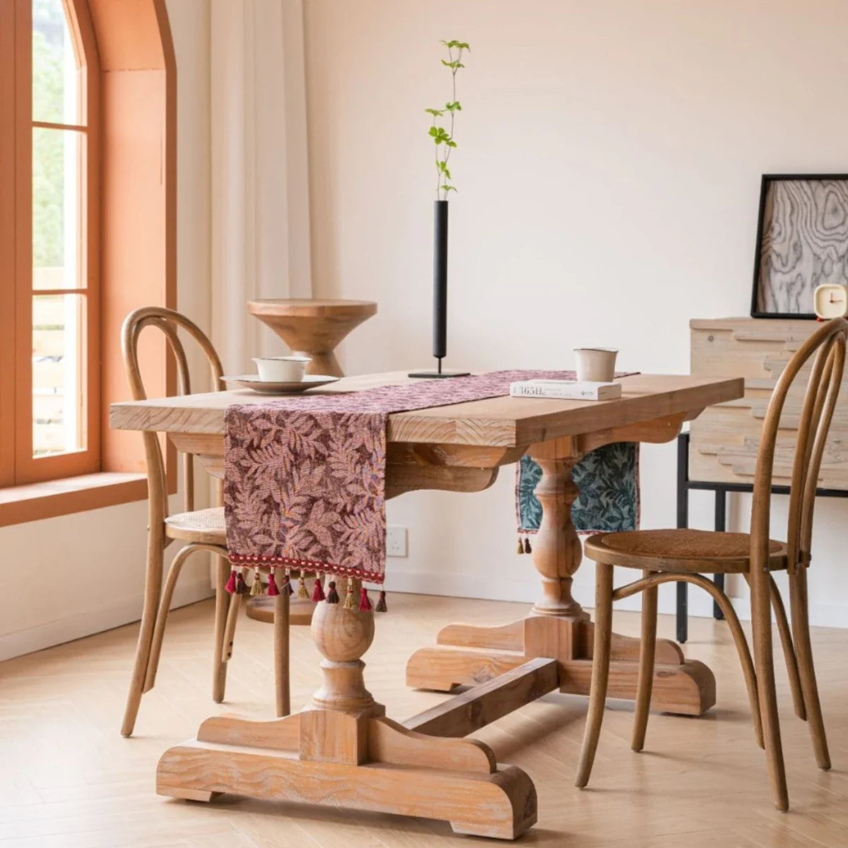 Nordic Jacquard Table Runner, Animal Pattern, Style Two - 33x120cm(13x47inch)