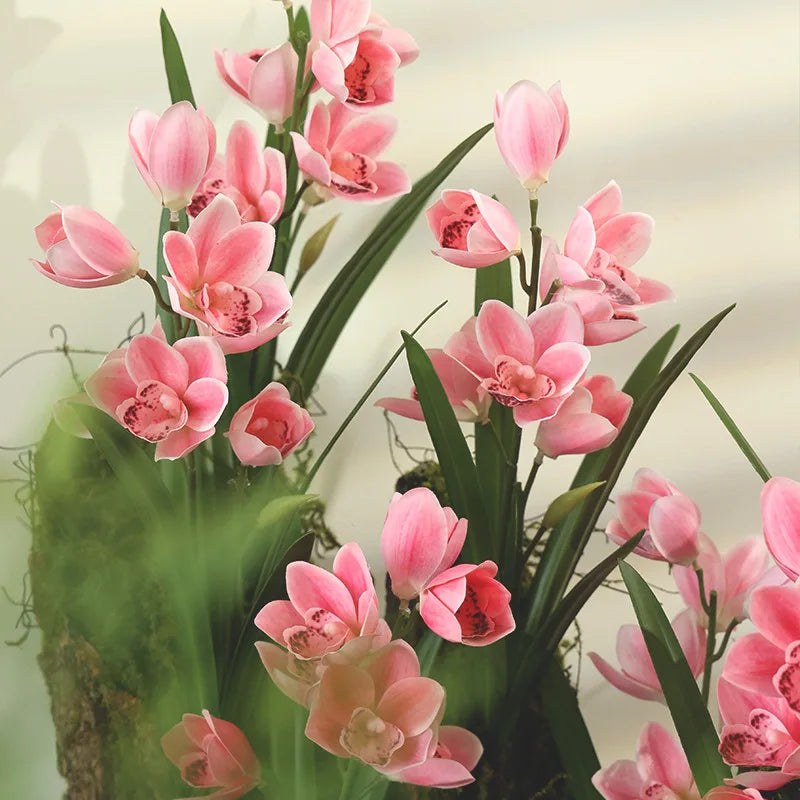 Artificial cymbidium flowers for wedding decoration and events
