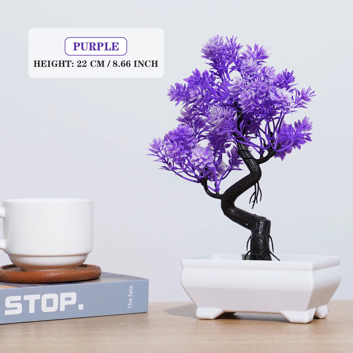 Artificial plants bonsai small tree interior and exterior decoration - PJ29-02 / With Pot