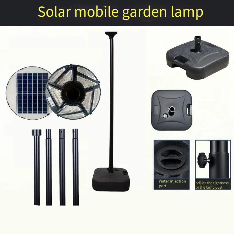 Round solar lamp for garden and outdoor lighting - GJX-UHLN444-FX