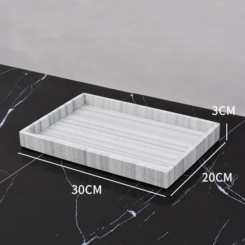 Storage box in travertine and natural marble luxury - Gray Sandstone