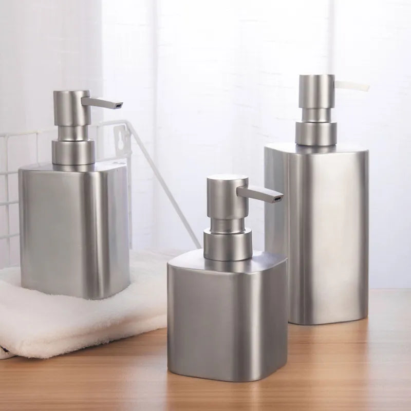 Stainless steel soap dispenser for bathroom