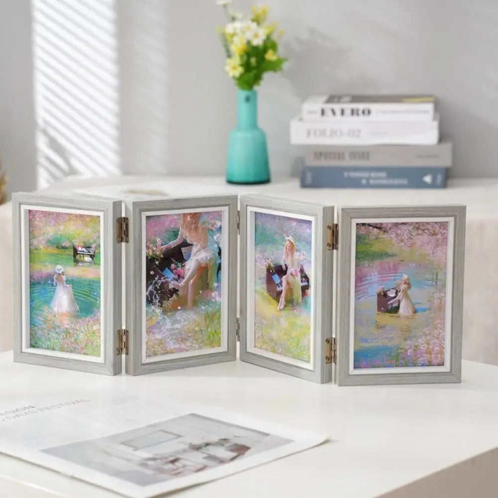 Foldable wooden photo frame for office album - view 2