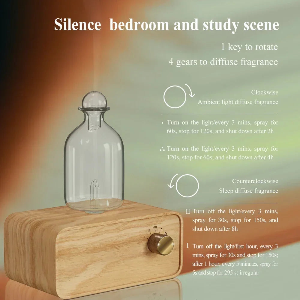 Glass essential oil diffuser with professional nebulizer - view 4