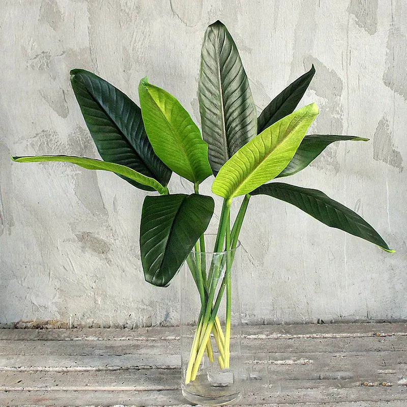 Tropical floral arrangement with birds and decorative bananas wedding - view 2