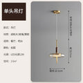 Modern glass pendant light with decorative led lighting - A