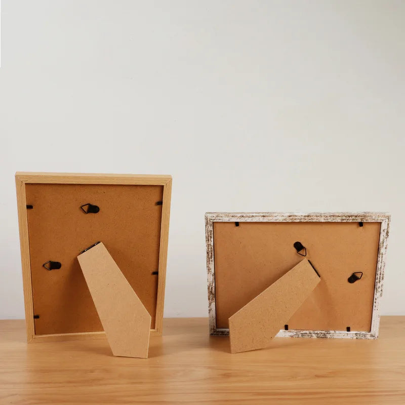 Wooden photo frame for hanging with Plexiglas for photo decoration - view 2