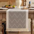 Waterproof polyester table runner modern geometric pattern - 35x120cm