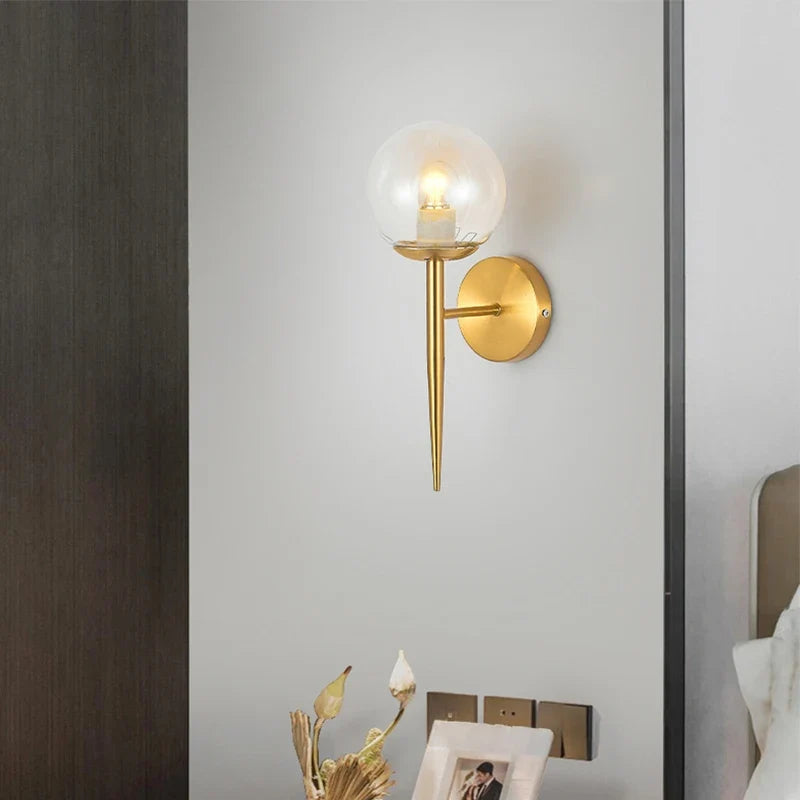 Art decorative luxury glass wall sconce for interior - view 3