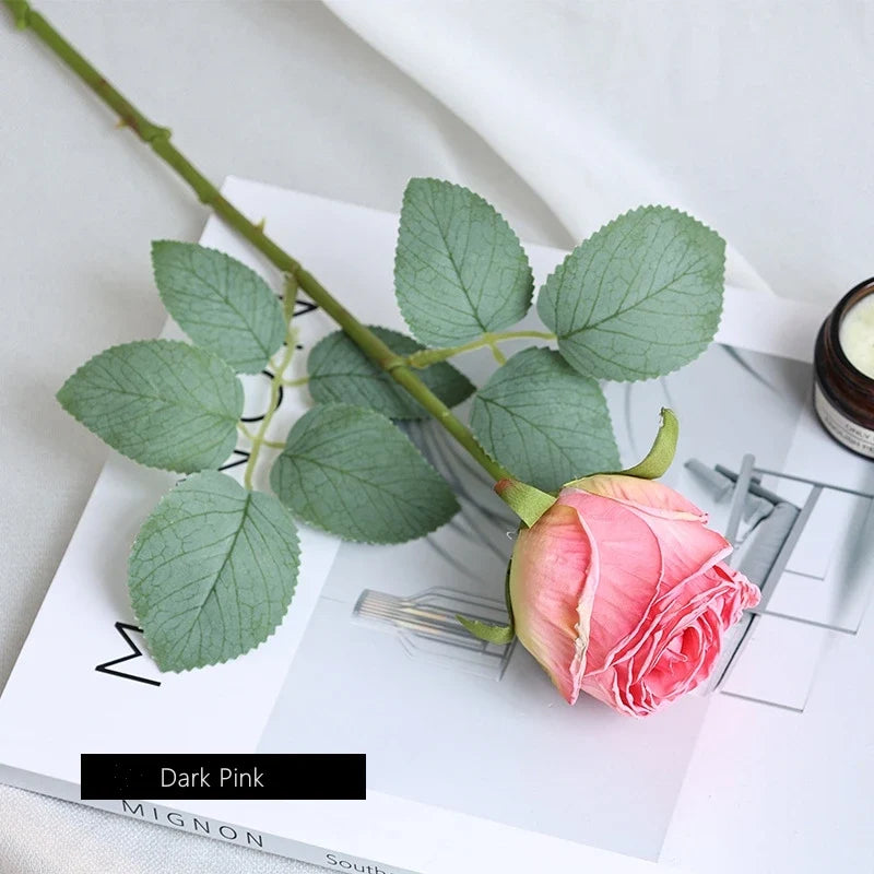Artificial rose flower for wedding decoration and table - Dark Pink