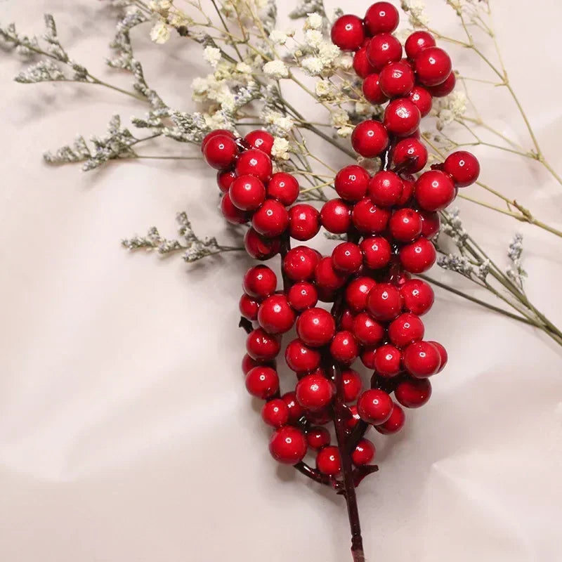 Artificial berry branch for Christmas decoration - view 4