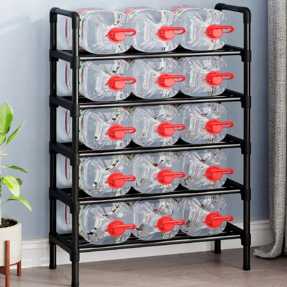 Metal shoe shelf with 5 levels gain of trendy place - view 4