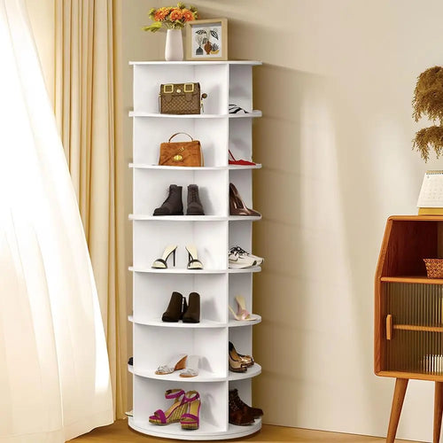 360 degree rotary shoe organizer